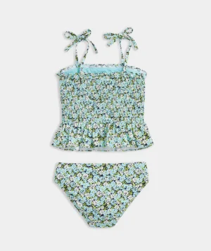 Vineyard Vines Palmero Polo Vlt Flrl Aqua Ocean Store