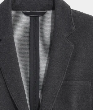 Vineyard Vines Pique Knit Blazer Charcoal Shop