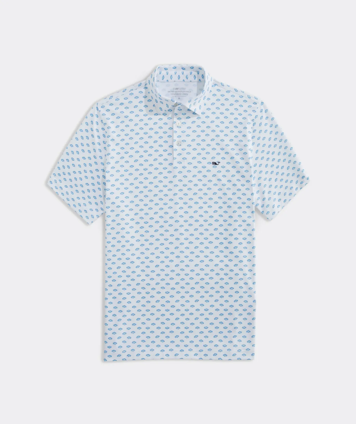 Vineyard Vines Printed Sankaty Polo Overboard All Wht Discount