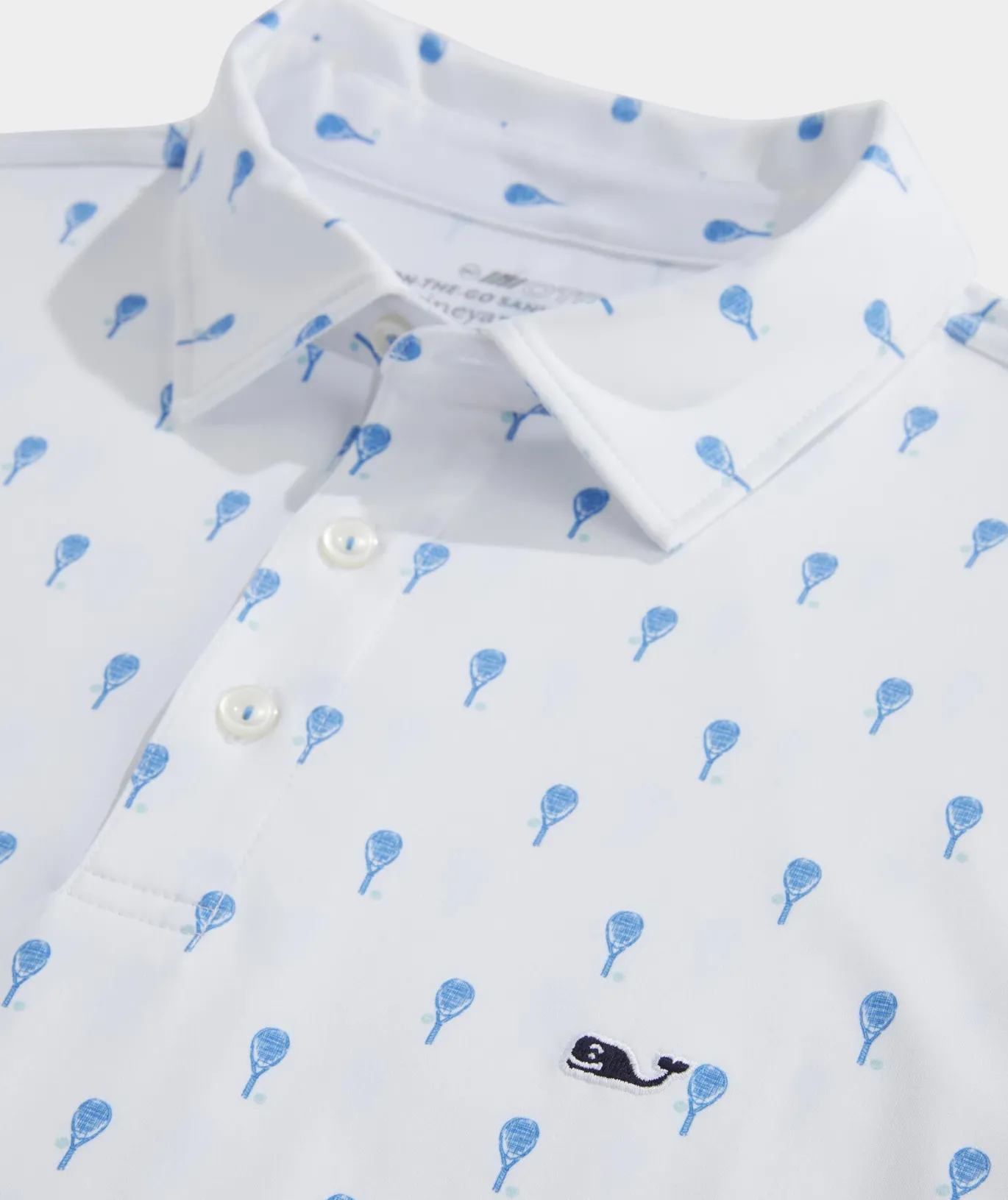 Vineyard Vines Printed Sankaty Polo Tennis Polo White Fashion