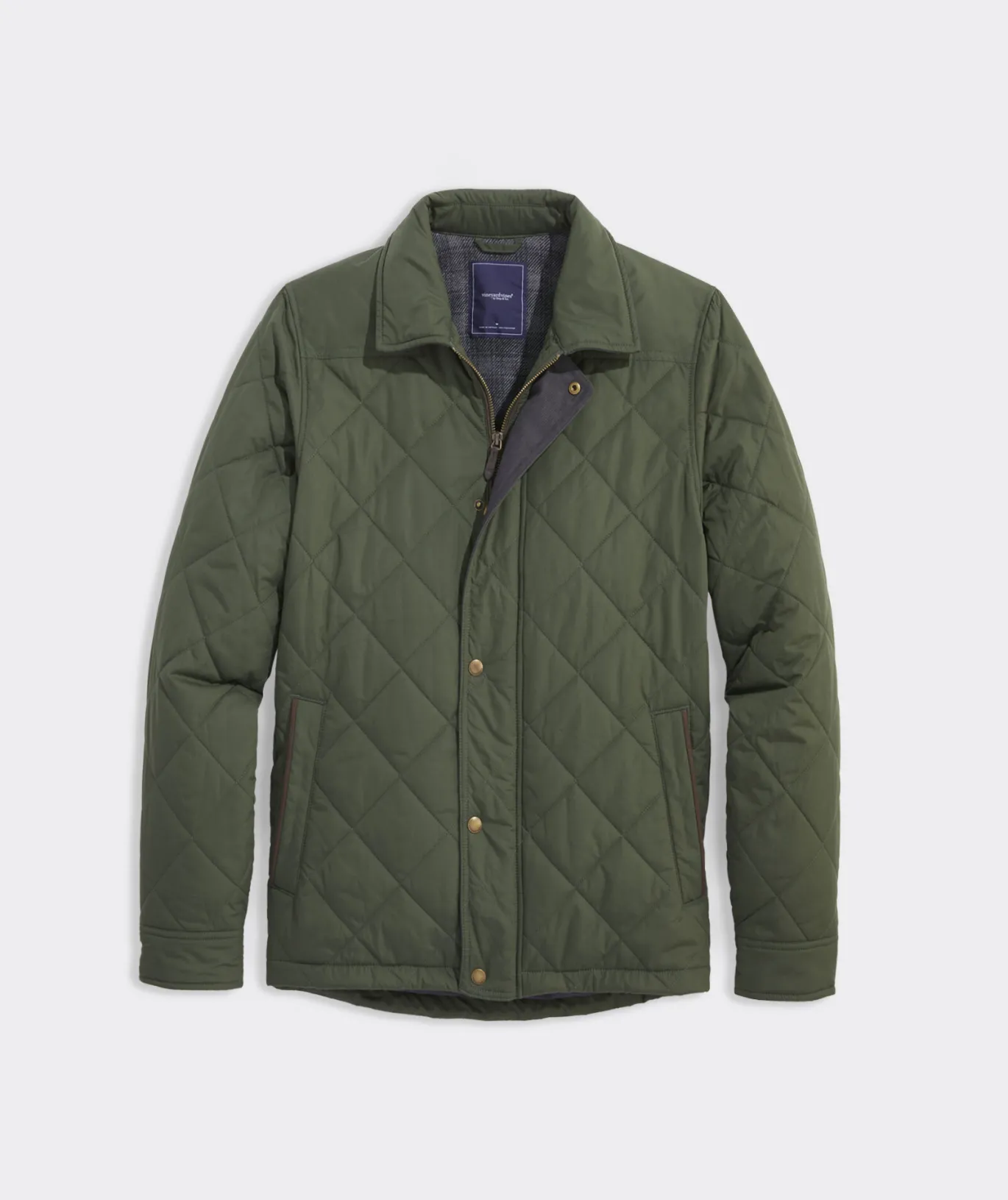 Vineyard Vines Quilted Dorset Jacket Forest Olive Cheap