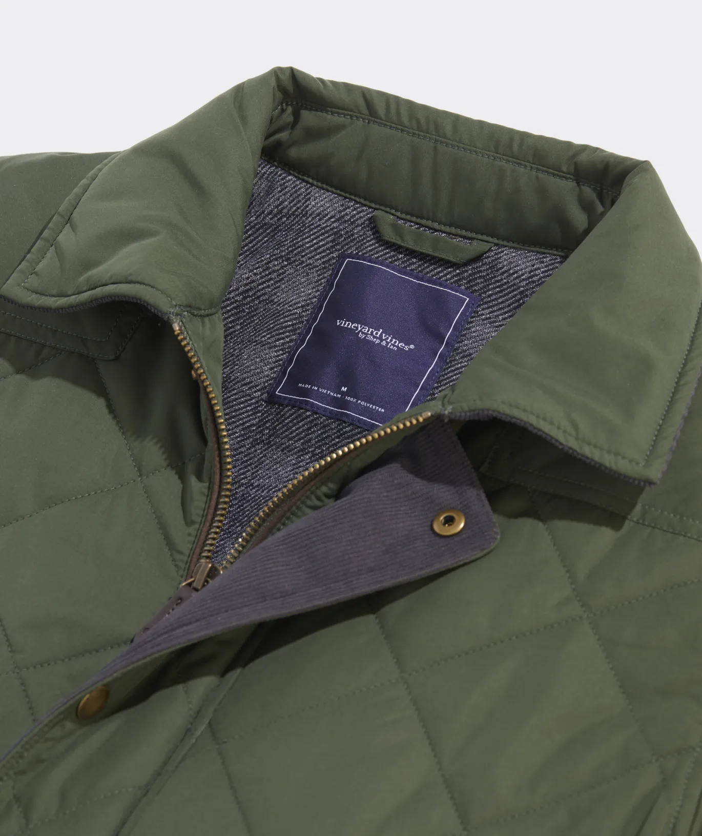 Vineyard Vines Quilted Dorset Jacket Forest Olive Cheap