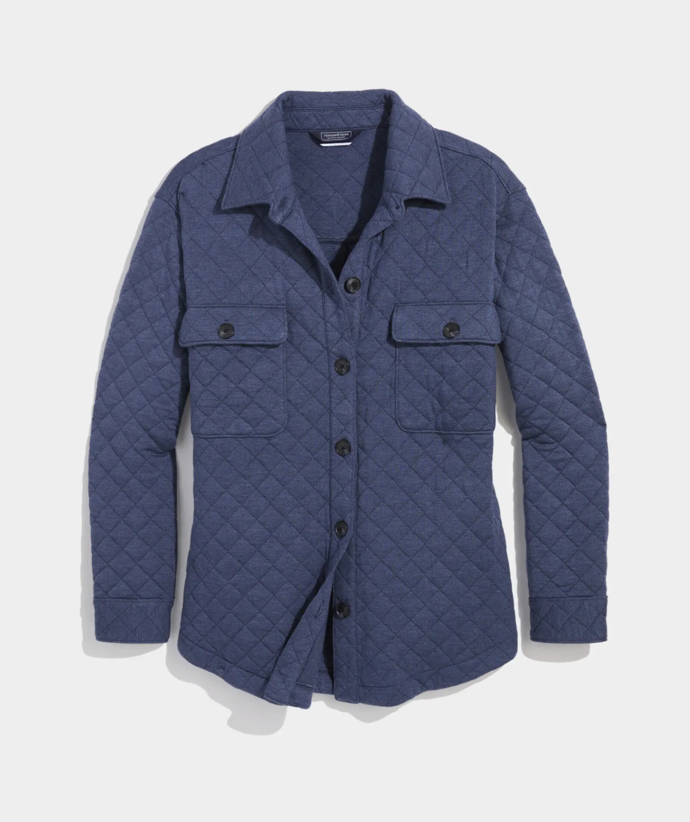 Vineyard Vines Quilted Dreamcloth® Shirt Jacket Officer Khaki Hthr Cheap