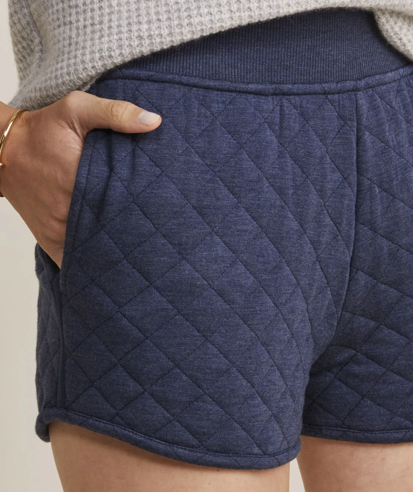 Vineyard Vines Ribbed Luxe Sweater Shorts Marshmallow New