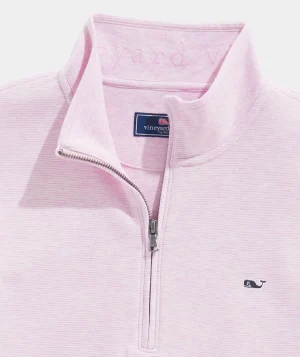 Vineyard Vines Saltwater Quarter-Zip Pink Cloud Solid Best