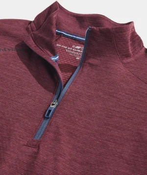 Vineyard Vines Sankaty Quarter-Zip Crimson Discount