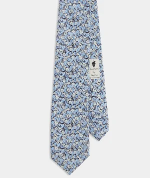 Vineyard Vines Sea Breeze Floral Silk Tie Jake Blue Outlet