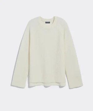 Vineyard Vines Seaspun Cashmere Ribbed Crewneck Sweater Aqua Ocean Heather Fashion