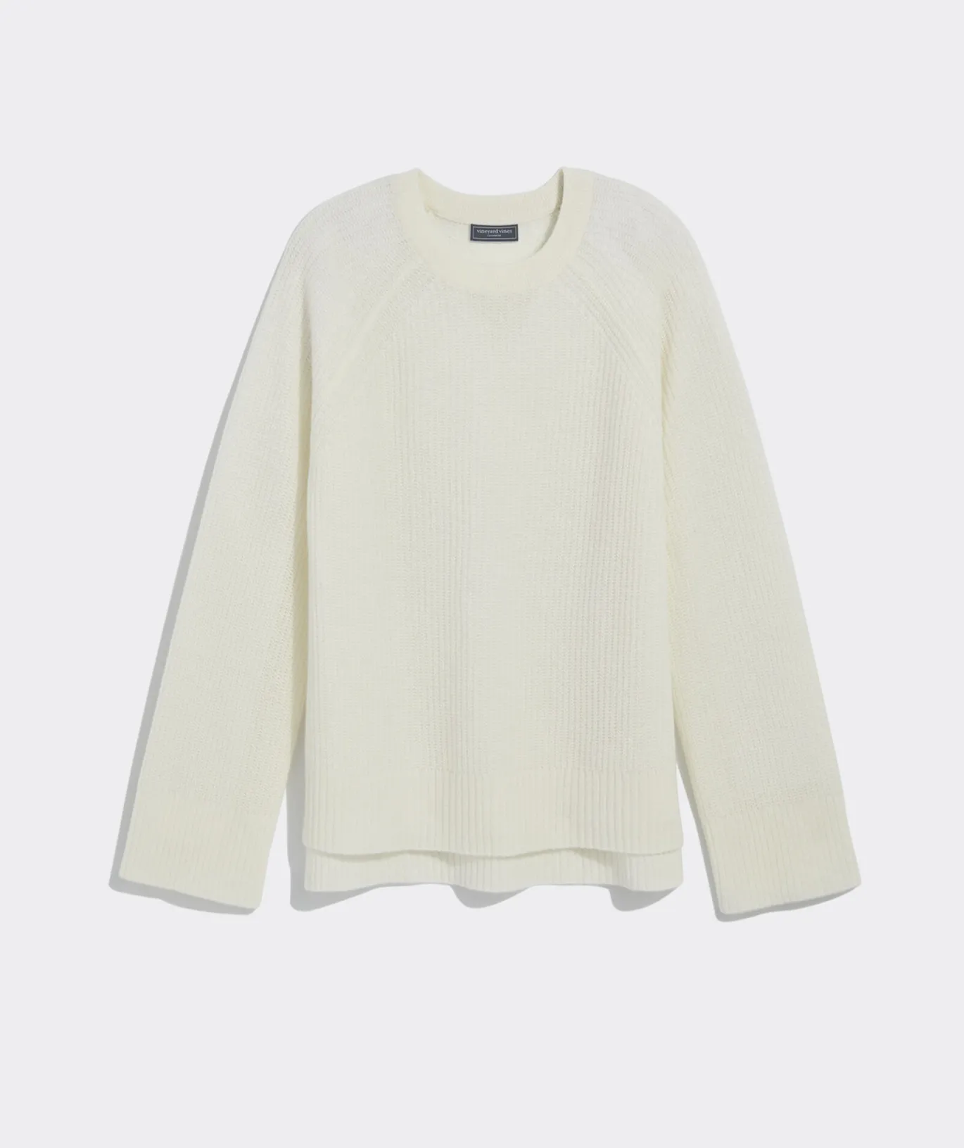 Vineyard Vines Seaspun Cashmere Ribbed Crewneck Sweater Aqua Ocean Heather Fashion