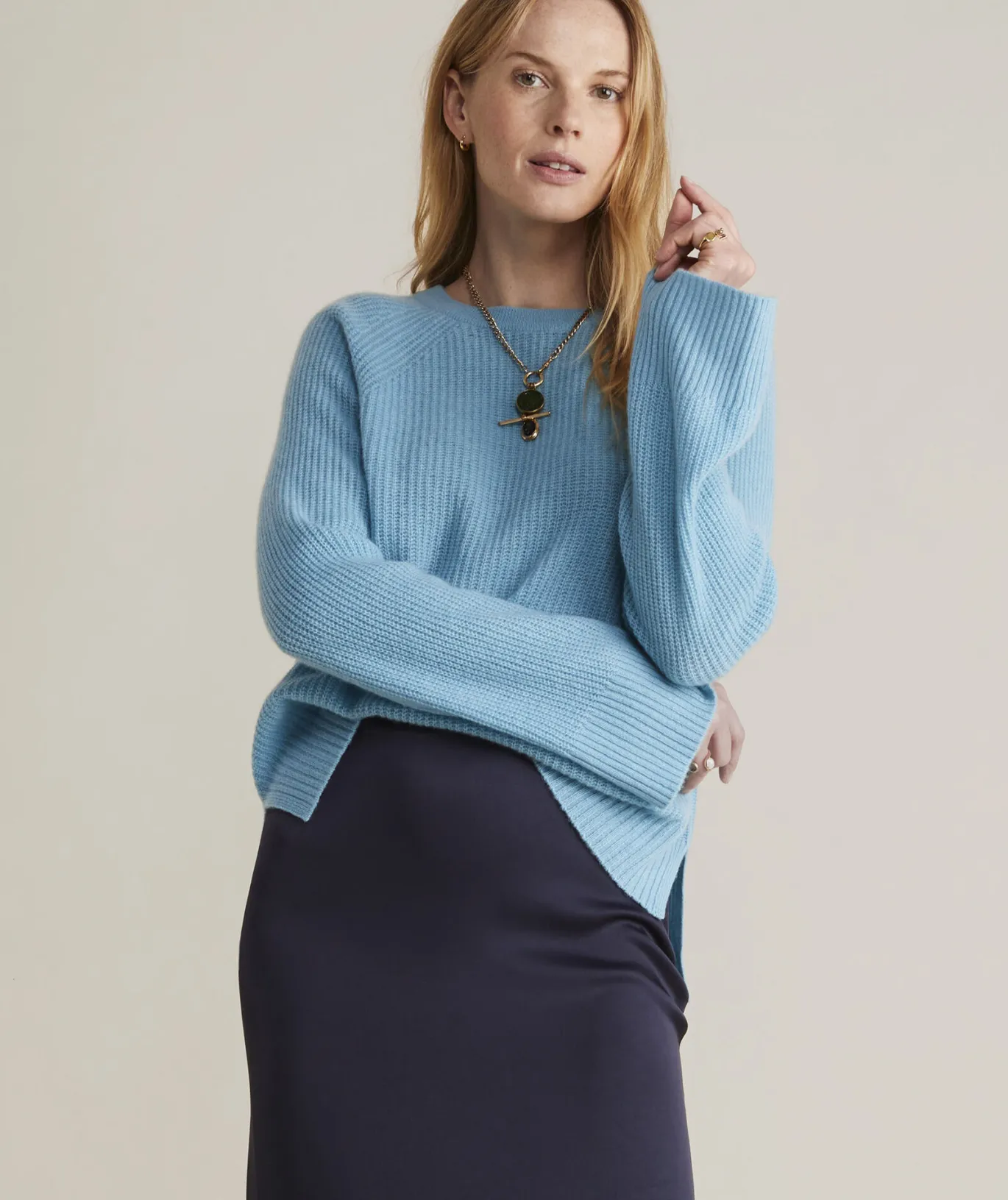 Vineyard Vines Seaspun Cashmere Ribbed Crewneck Sweater Cypress Best Sale