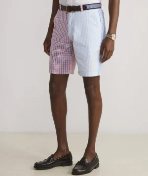 Vineyard Vines Seersucker Party Stretch Breaker Shorts Sailors Red Flash Sale