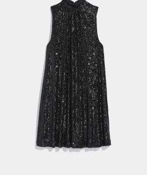 Vineyard Vines Sequin Swing Dress Jet Black Store