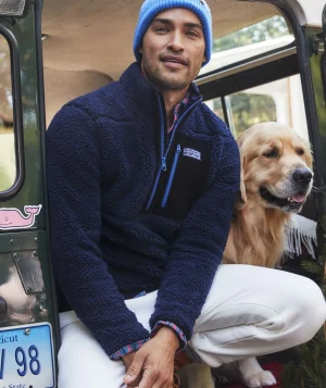 Vineyard Vines Sherpa SuperShep™ Quarter-Zip Nautical Navy Hot