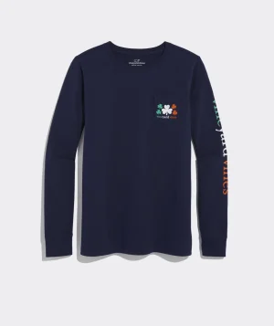 Vineyard Vines Ski Lift Logo Box Long-Sleeve Tee Marshmallow Fashion