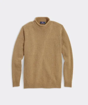 Vineyard Vines Solid Rollneck Sweater Camel Heather Store