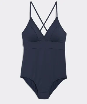 Vineyard Vines Square Neck One-Piece Multi Chappy - Navy Shop