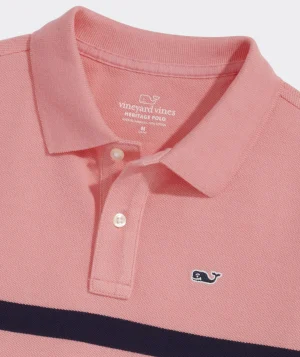 Vineyard Vines St. Jean Stripe Sankaty Polo STP Pssn Frt/Wht Cap Online
