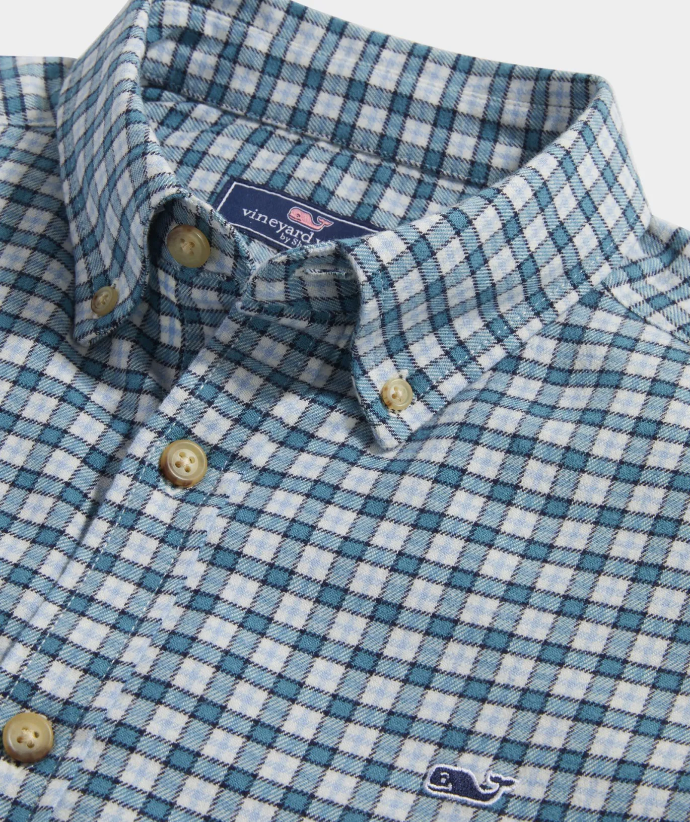 Vineyard Vines Stretch Flannel Check Shirt Larkspur Fashion
