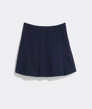 Vineyard Vines Stretch Twill Pleated Mini Skirt Nautical Navy Cheap