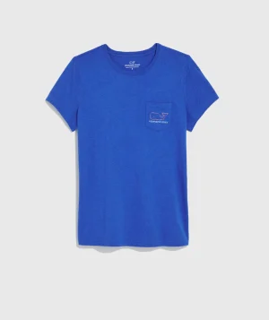 Vineyard Vines Striped Jamestown Boatneck Tee H.Stripe-Navy/White Cheap