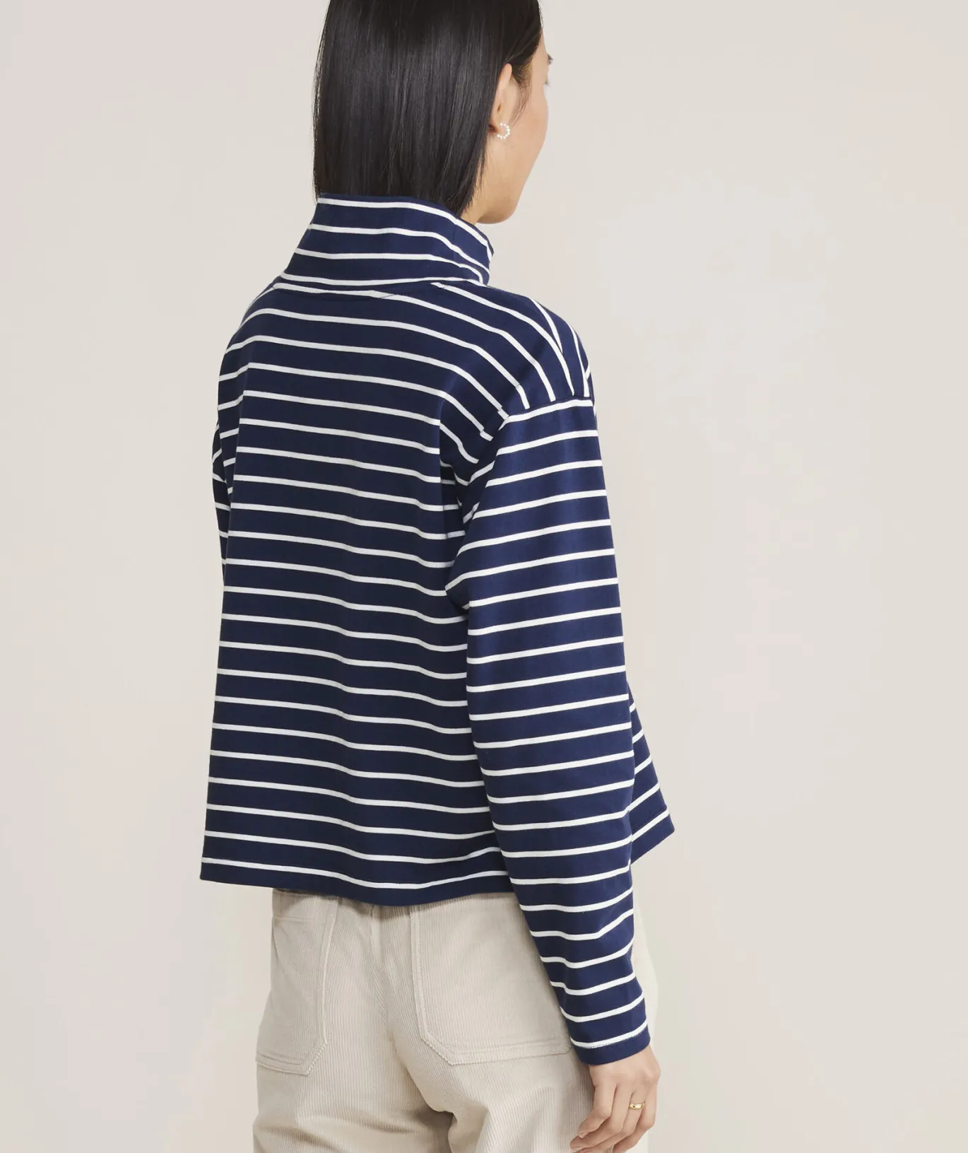 Vineyard Vines Striped Jamestown Funnel-Neck Tee HS - Marsh/Coastline Fashion