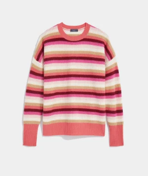 Vineyard Vines Sunshine Intarsia Cashmere Crewneck Sweater Frost Cheap