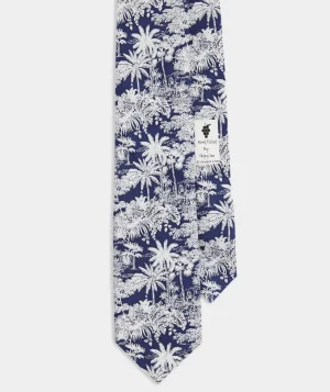Vineyard Vines Tropical Toile Silk Tie Nautical Navy Fashion