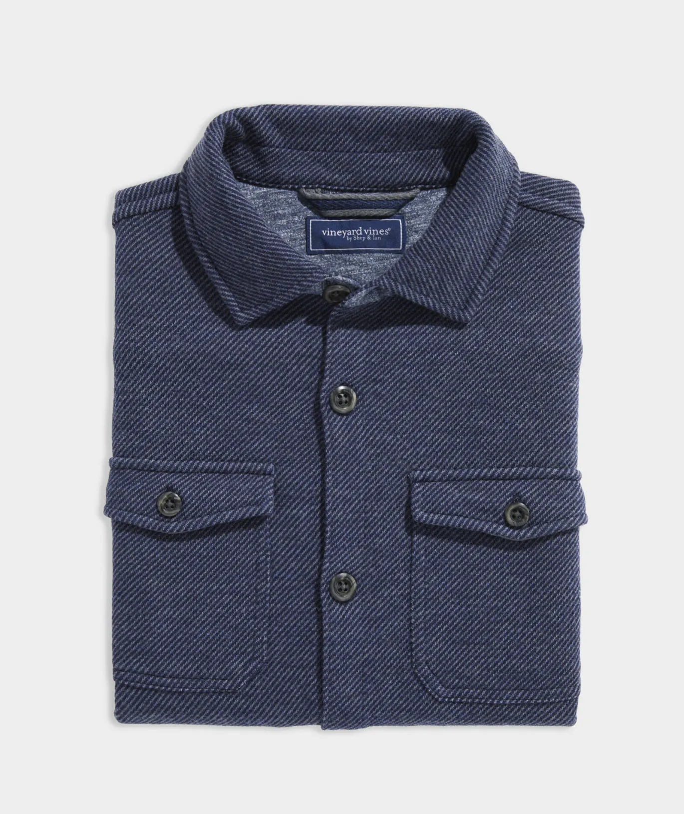 Vineyard Vines Twill Wool Shirt Jacket Nautical Navy Shop