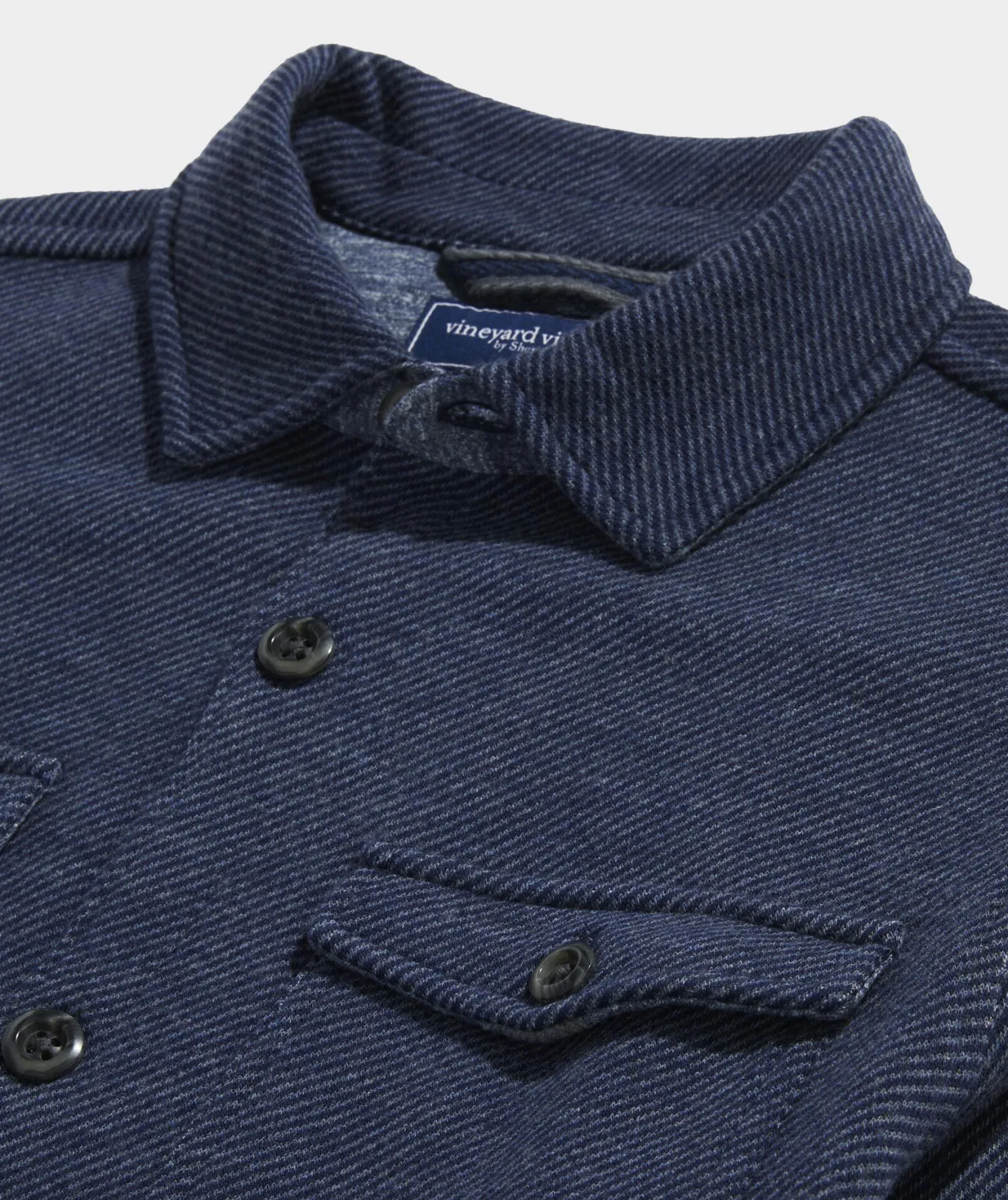 Vineyard Vines Twill Wool Shirt Jacket Nautical Navy Shop