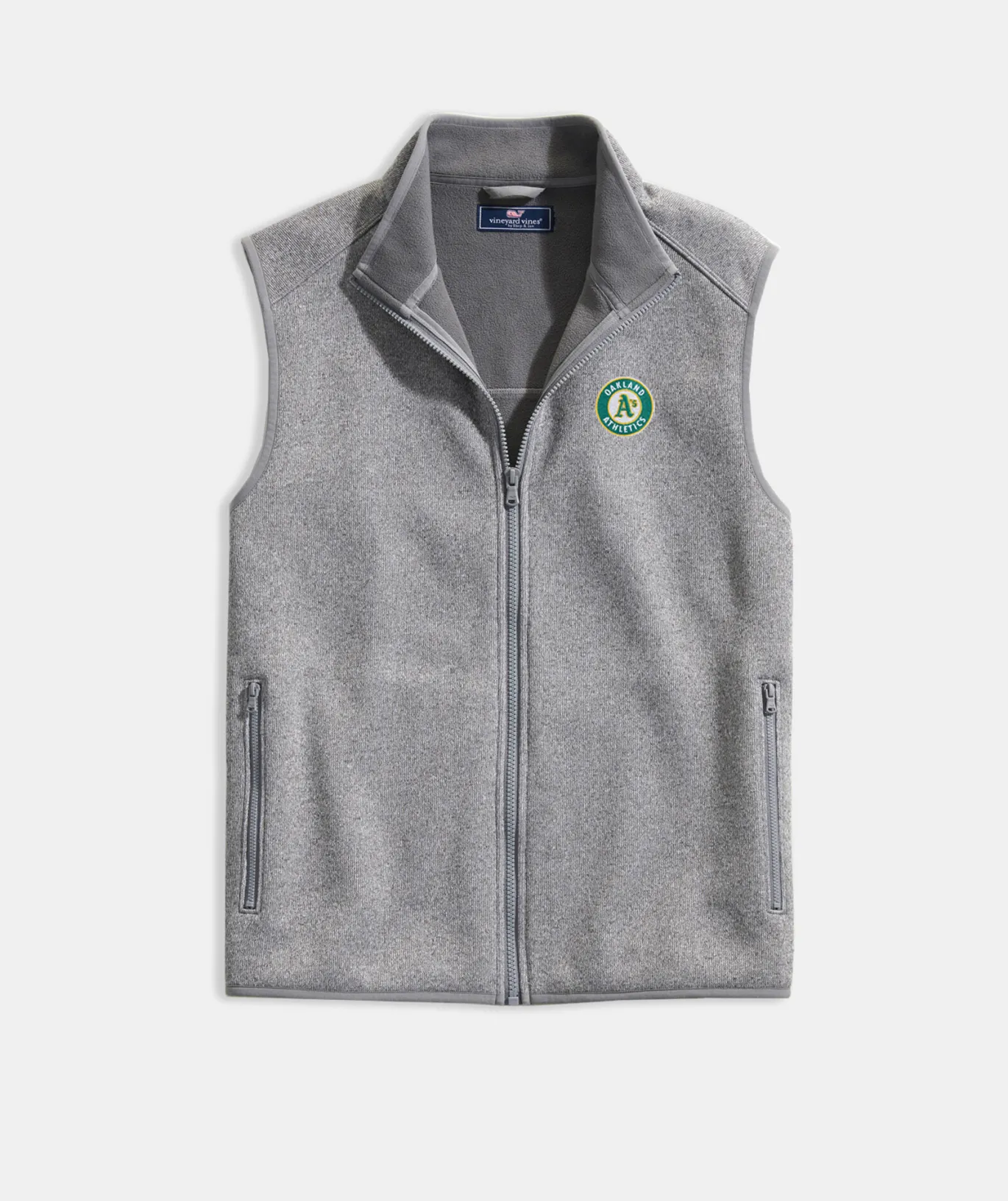 Vineyard Vines University Of Florida Mountain Sweater Fleece Vest Gray Heather Online