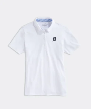 Vineyard Vines University Of Michigan Saltwater Quarter-Zip Granite Hot