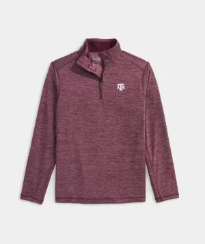Vineyard Vines Women's Denver Broncos Stripe Sankaty 1/2-Zip Simple Stripe - Deep Bay/White Cap Cheap