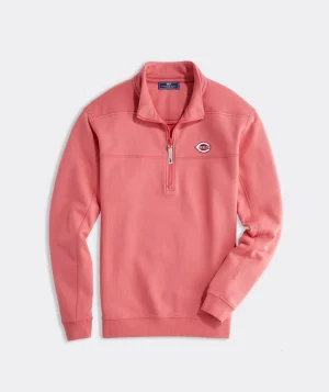 Vineyard Vines Women's Los Angeles Angels Mountain Sweater Fleece Vest Marshmallow Hot