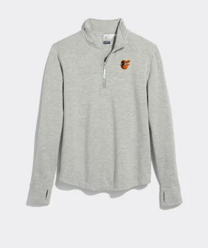 Vineyard Vines Women's Los Angeles Chargers Cashmere Crewneck Light Heather Gray Online