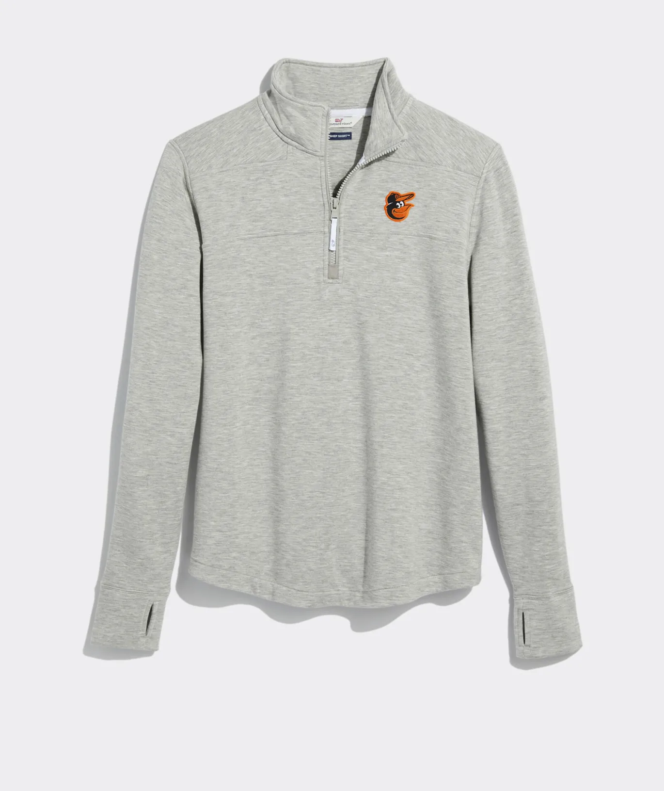 Vineyard Vines Women's Los Angeles Chargers Cashmere Crewneck Light Heather Gray Online
